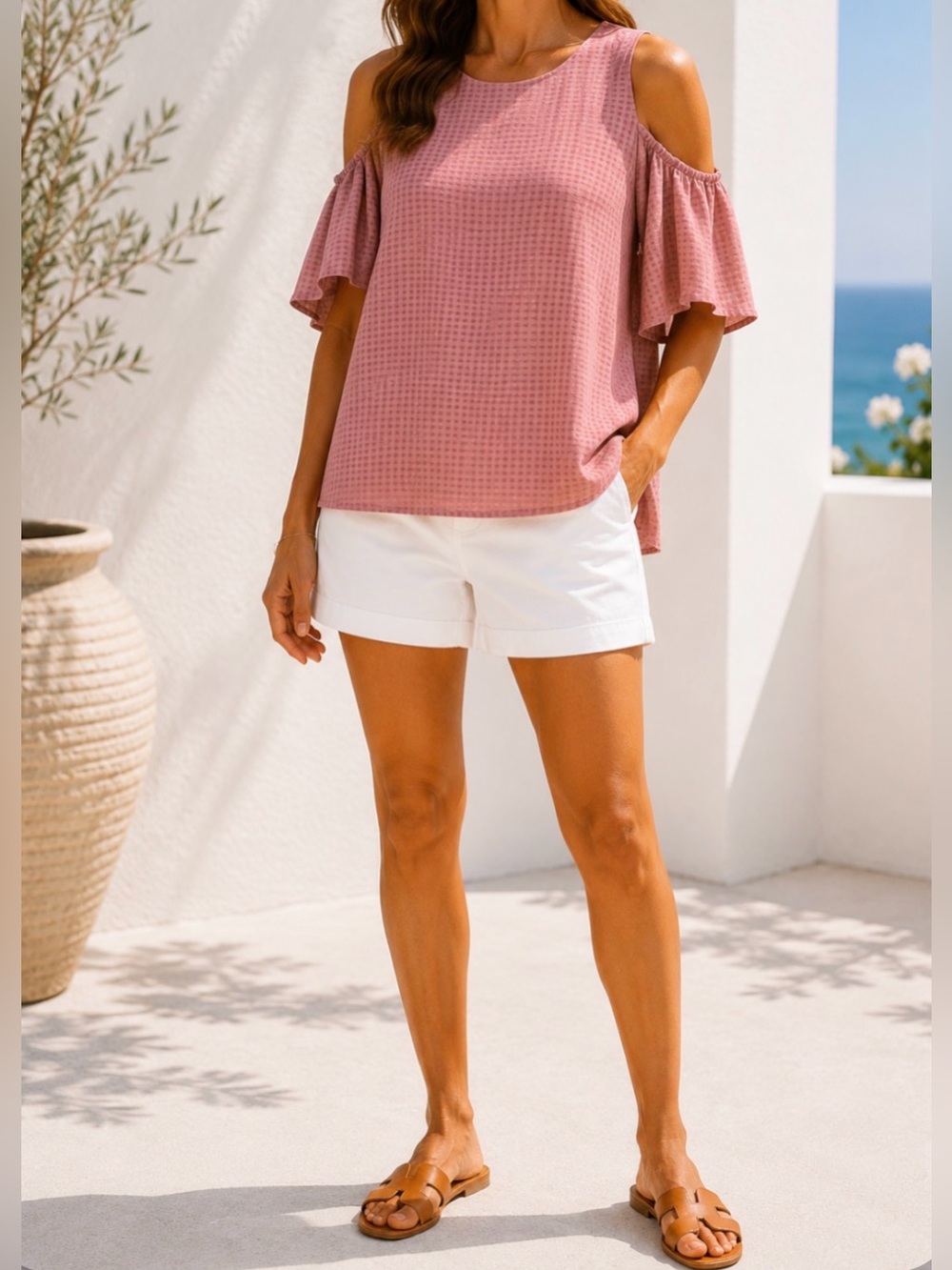 Cold Shoulder A line Blouse